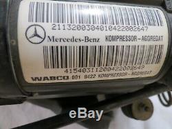 03 04-06 Mercedes E S CLS-class Air Ride Airmatic Suspension Compressor Pump