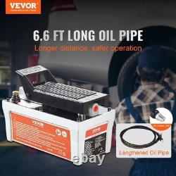 10000PSI 0.5gal Air-Powered Foot Treadle Hydraulic Pump Gray 2m