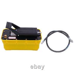 10000PSI 2.3L Air Hydraulic Foot Pedal Pump Auto Body Frame Machine Air Hose