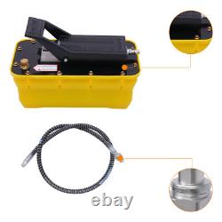 10000PSI Air Hydraulic Jack Pump Rotary Lift Air Hydraulic Foot Pedal 1/4NPT