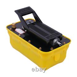 10000PSI Air Hydraulic Jack Pump Rotary Lift Air Hydraulic Foot Pedal 1/4NPT