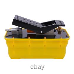 10000PSI Air Hydraulic Jack Pump Rotary Lift Air Hydraulic Foot Pedal 1/4NPT