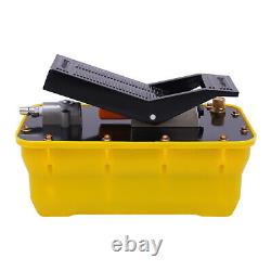 10000PSI Air Hydraulic Jack Pump Rotary Lift Air Hydraulic Foot Pump 1/4 NPT