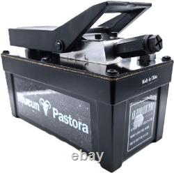 10000PSI Air-Over Hydraulic Foot Pump 1.7L Tank Dual 6.5ft Hoses Black Unit 10000PSI Air-Over Hydraulic Foot Pump 1.7L Tank Dual 6.5ft Hoses Black Unit