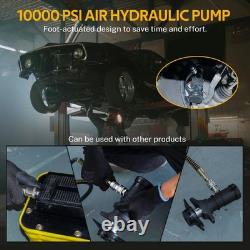 10000 PSI 2.3L Air Hydraulic Foot Pump Auto Body Frame Machine With10FT Air Hose