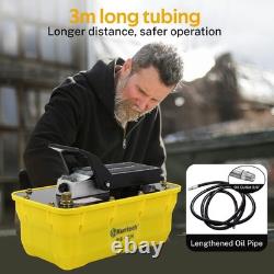 10000 PSI 2.3L Air Hydraulic Foot Pump Auto Body Frame Machine With10FT Air Hose