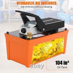 10000 PSI Air Actuated Treadle Hydraulic Pump with 6.6 Ft Pipe for Hydraulic
