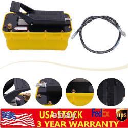 10000 PSI Air Hydraulic Foot Pedal Jack Pump Rotary Lift 0.75-0.95/Lmin 2.3L