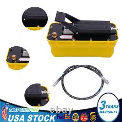 10000 PSI Air Hydraulic Foot Pedal Jack Pump Rotary Lift 0.75-0.95/Lmin 2.3L