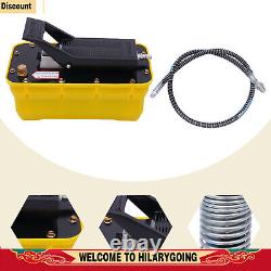 10000 PSI Air Hydraulic Foot Pedal Jack Pump Rotary Lift 0.75-0.95/Lmin 2.3L