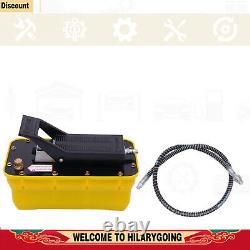 10000 PSI Air Hydraulic Foot Pedal Jack Pump Rotary Lift 0.75-0.95/Lmin 2.3L