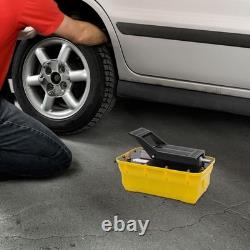 10000 PSI Air Hydraulic Foot Pedal Jack Pump Rotary Lift 0.75-0.95/Lmin 2.3L