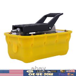 10000 PSI Air Hydraulic Foot Pedal Jack Pump Rotary Lift 0.75-0.95/Lmin 2.3L
