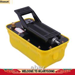 10000 PSI Air Hydraulic Foot Pedal Jack Pump Rotary Lift 0.75-0.95/Lmin 2.3L
