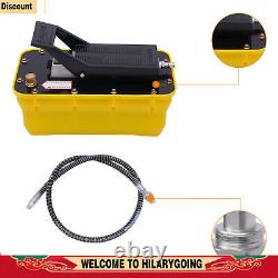10000 PSI Air Hydraulic Foot Pedal Jack Pump Rotary Lift 0.75-0.95/Lmin 2.3L