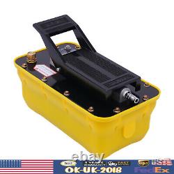 10000 PSI Air Hydraulic Foot Pedal Jack Pump Rotary Lift 0.75-0.95/Lmin 2.3L