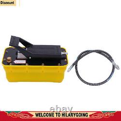 10000 PSI Air Hydraulic Foot Pedal Jack Pump Rotary Lift 0.75-0.95/Lmin 2.3L
