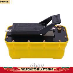 10000 PSI Air Hydraulic Foot Pedal Jack Pump Rotary Lift 0.75-0.95/Lmin 2.3L