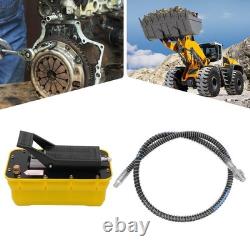 10000 PSI Air Hydraulic Foot Pedal Jack Pump Rotary Lift 0.75-0.95/Lmin 2.3L