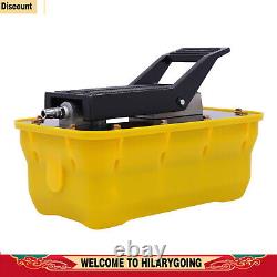 10000 PSI Air Hydraulic Foot Pedal Jack Pump Rotary Lift 0.75-0.95/Lmin 2.3L