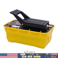 10000 PSI Air Hydraulic Foot Pedal Jack Pump Rotary Lift 0.75-0.95/Lmin 2.3L