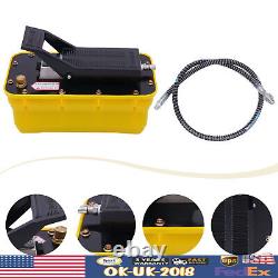10000 PSI Air Hydraulic Foot Pedal Jack Pump Rotary Lift 0.75-0.95/Lmin 2.3L