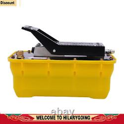 10000 PSI Air Hydraulic Foot Pedal Jack Pump Rotary Lift 0.75-0.95/Lmin 2.3L