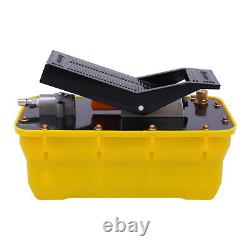 10000 PSI Air Hydraulic Foot Pedal Jack Pump Rotary Lift 0.75-0.95/Lmin 2.3L New