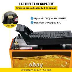 10000 PSI Air Hydraulic Pump 1/2 Gal Reservoir Foot-Actuated Treadle Pump