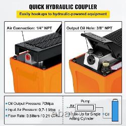10000 PSI Air Hydraulic Pump 1/2 Gal Reservoir Foot-Actuated Treadle Pump