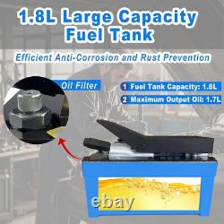 10000 PSI Air Over Hydraulic Pump 1.7L Reservoir 3/8Oil & 1/4 Air NPT Ports