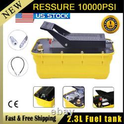 10000 PSI Auto Body shop Air Hydraulic Foot Pump Foot Pedal High Pressure Tool