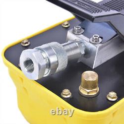 10000 PSI Auto Body shop Air Hydraulic Foot Pump Foot Pedal High Pressure Tool