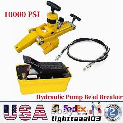 10000 PSI Hydraulic Pump Bead Breaker Tractor Truck Tire Changer with Foot Pump