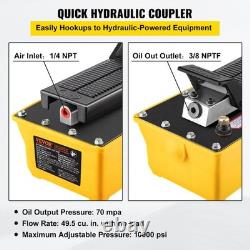 10000psi 0.6gal Air Hydraulic Pump & Hose & Spray Gun, Foot Operated