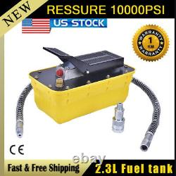 10T Air Pedal Hydraulic Pump For Auto Body Frame Machines And Shop Presses 2.3L