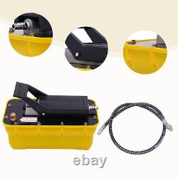 10,000PSI Air Hydraulic Foot Pedal Pump Auto Body 1/2 gal 0.75-0.95/Lmin 2.3L US