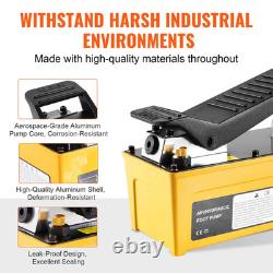 10,000PSI Air Hydraulic Pump 0.42 Gal Reservoir Treadle Foot Pump for Automobile