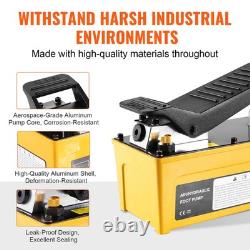10,000PSI Air Hydraulic Pump 0.42 Gal Reservoir Treadle Foot Pump for Repair