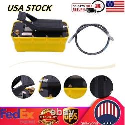 10,000PSI Auto Air Hydraulic Jack Pump Rotary Lift+ Hose Jack Rotary Lift 1/4npt