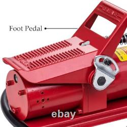 10,000PSI Red Air Hydraulic Frame Machine Pump, Air Actuated Foot Pump