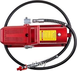 10,000PSI Red Air Hydraulic Frame Machine Pump, Air Actuated Foot Pump