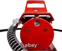 10,000PSI Red Air Hydraulic Frame Machine Pump, Air Actuated Foot Pump