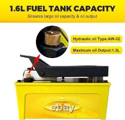 10,000 PSI Air Foot Hydraulic Pump For Auto Body Frame Machines and Shop Presses