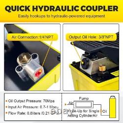 10,000 PSI Air Foot Hydraulic Pump For Auto Body Frame Machines and Shop Presses