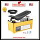 10,000 Psi Air Hydraulic Foot Pump 0.42 Gal Heavy Duty Hydraulic Pump With Hose
