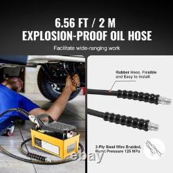 10,000 PSI Air Hydraulic Foot Pump 0.42 gal Heavy Duty Hydraulic Pump with Hose 10,000 PSI Air Hydraulic Foot Pump 0.42 gal Heavy Duty Hydraulic Pump with Hose