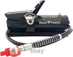 10,000 PSI Air Hydraulic Foot Pump with Remote Control Actuator, Black