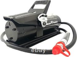 10,000 PSI Air Hydraulic Foot Pump with Remote Control Actuator, Black