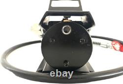 10,000 PSI Air Hydraulic Foot Pump with Remote Control Actuator, Black